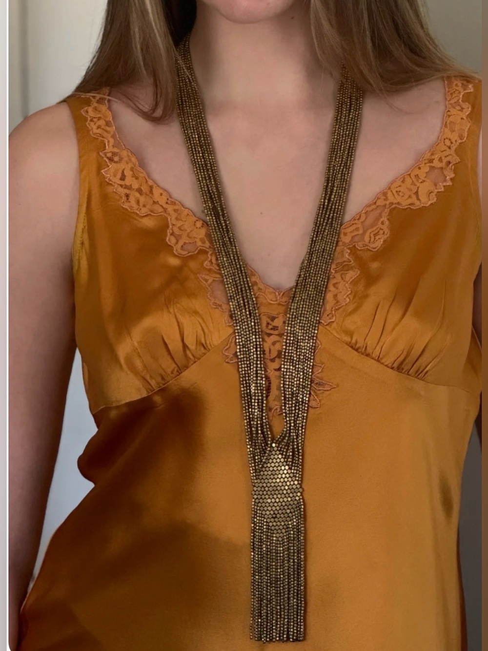 Beaded Tassel Necklace
